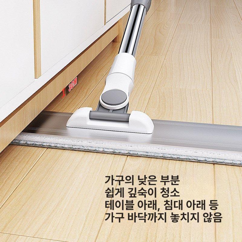 강력 청소 대형 공장 호텔 밀대 65cm 업소용 45cm 알루미늄 평판 대걸레 원본천1개포함 - 상세 이미지 5