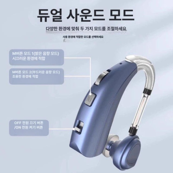 프리미엄 귓속형 고감도 소리 귀걸이형 증폭기 초경량 단일 귀 피부색 단일 귀 피부색 - 상세 이미지 4