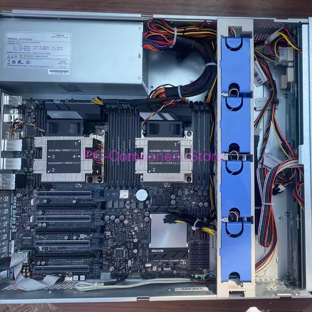 마더보드 LGA3647은 1/대 Xeon 확장 프로세서 군 4방향 SLI를 지원 /CrossFireX 기술. WS C621E 세이지