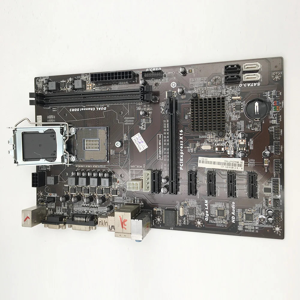 마더보드CF-H81A-BTC 6GPU 6PCI-E LGA 1150 DDR3 H81 전 리퍼