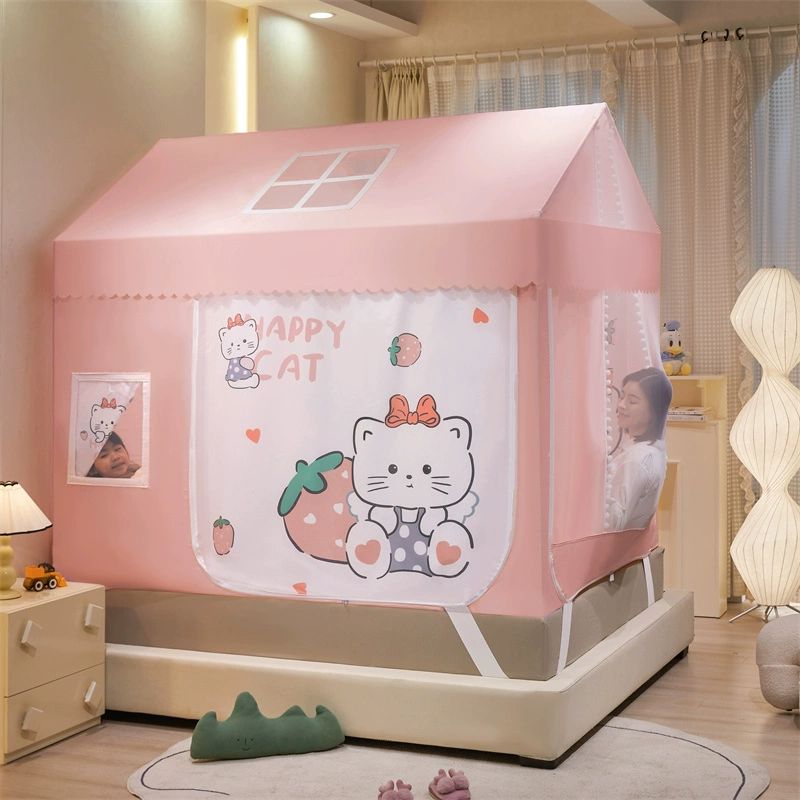 캐노피 벙커침대텐트 암막 키즈 아이방꾸미기 가림막 층침대 대학생 실내 인테리어 - 상세 이미지 5