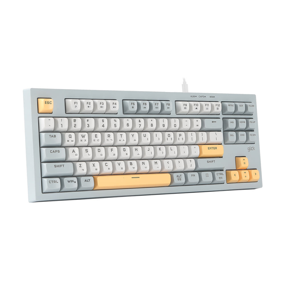 지클릭커 OPK50 사일런스 M RGB 무소음멤브레인 키보드 87키 Sky City CR1, 멤브레인 - 상세 이미지 3