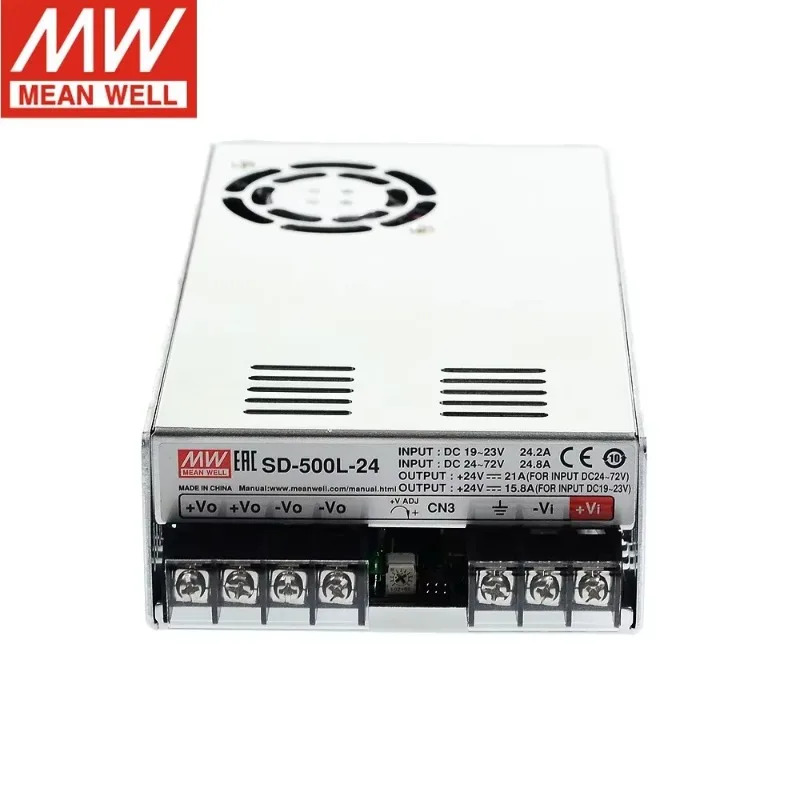 MEAN WELL SD-500L-12 SD-500L-24 SD-500L-48 SD-500H-12 SD-500H-24 SD-500H-48 500W 단일 출력 DC-DC 컨버터