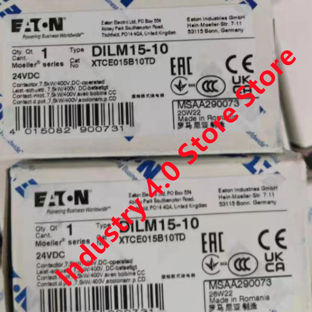 DILM15-10 24VDC DILM17-10 RDC24 신