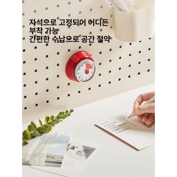 최신 디지털 주방 요리 타이머 조리용 알림 시계 학생용 중국 레드 중국 레드 - 상세 이미지 4