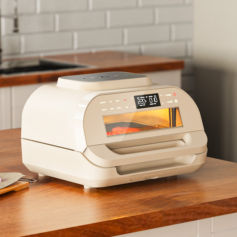 스미스앤스미시 무연 글라스 에어프라이기 생선 군고구마 삼겹살 대용량 에어프라이어 그릴 10L