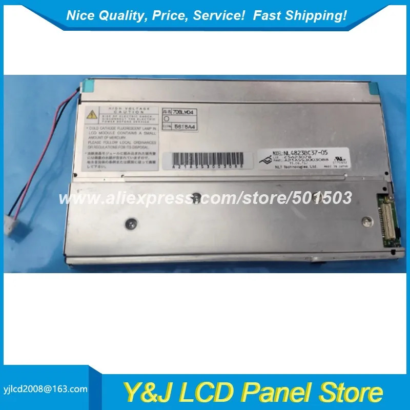 전 7 NL4823BC37-05 CCFL TFT-LCD 스크린 패널 480x234 전시 크기