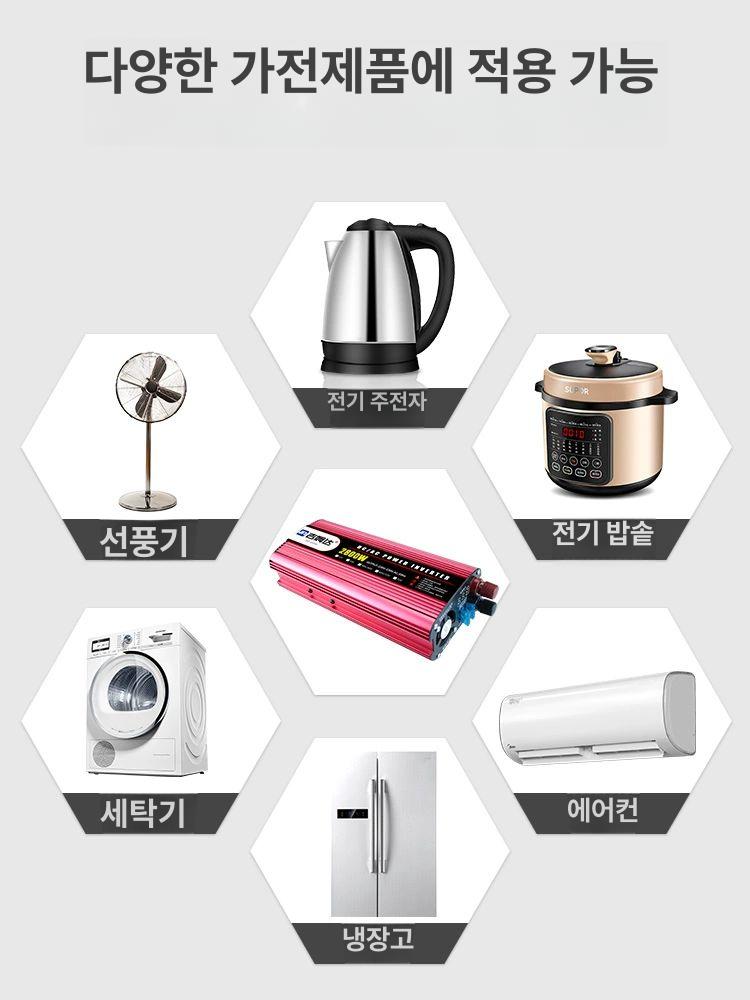 변환 인버터 순수 카라반 공급 야외 정현파 트럭 장비 순수 사인파 4300W 220V 48V - 상세 이미지 5