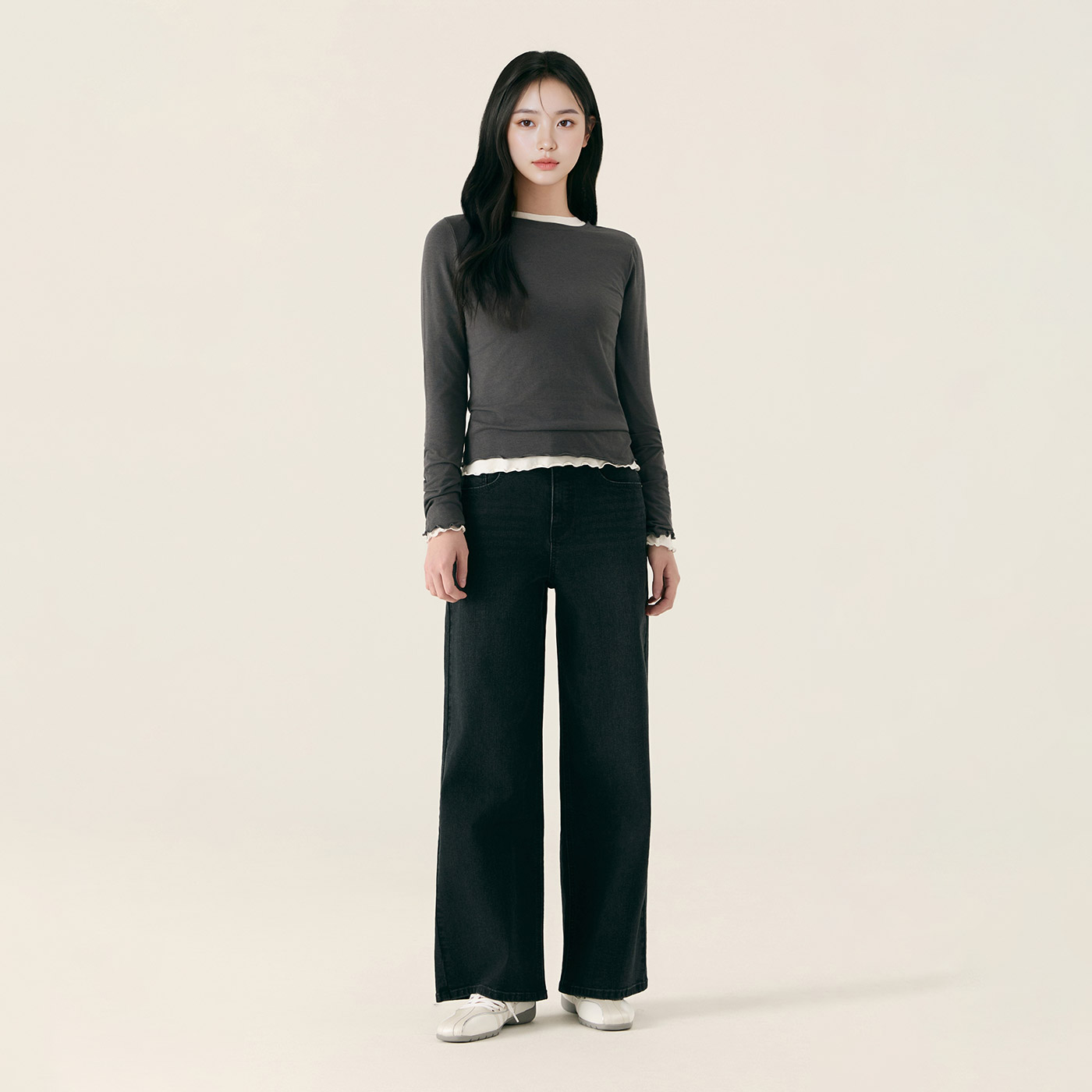 와이드 데님 팬츠 데님 팬츠 고르는법 로엠 핏미 숏버전 리뷰 데님 팬츠 스타일