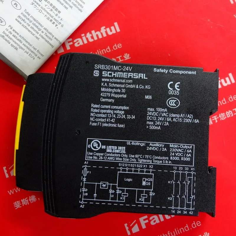 SCHMERSAL 보안 모니터링 모듈 SRB301MC-24V 101190684