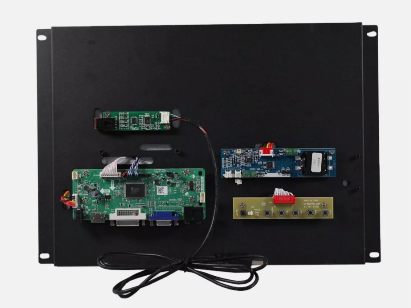 15인치 실외 저항막 터치 LCD 1000nit 1024x768 HDMI DVI VGA 포트 모니터