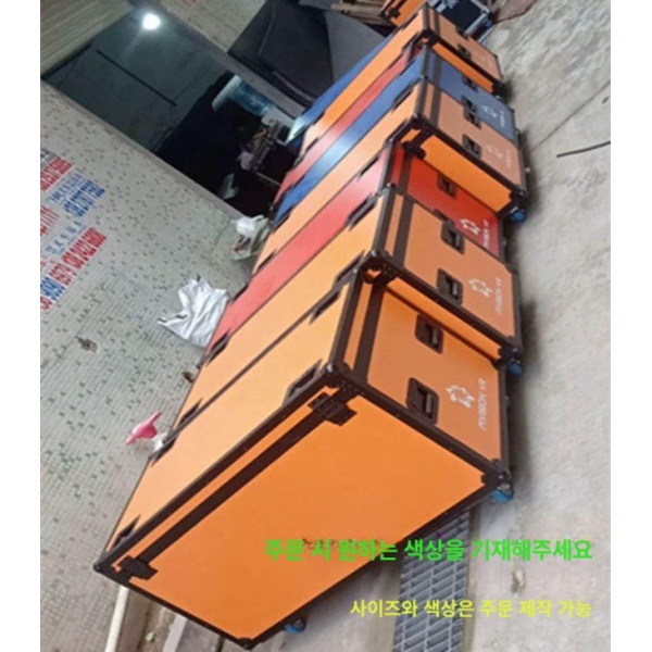 프로페셔널 방송장비케이스 알루미늄 방수 하드케이스 70x50x50 휴대용 가방 60x35x35 레드 - 상세 이미지 5