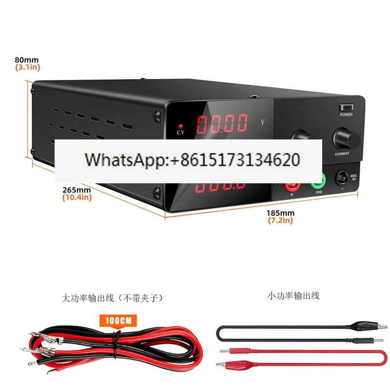 고전력 조정 가능DC 전원공급장치 15V48V64V30A60A80A100A 실험 전기 도금 분해