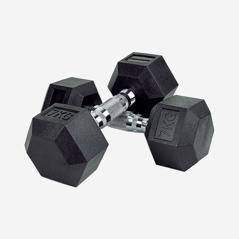 짐맨 PEV 육각 덤벨 냄새없는 아령 7kg, 2개 - 상품 이미지