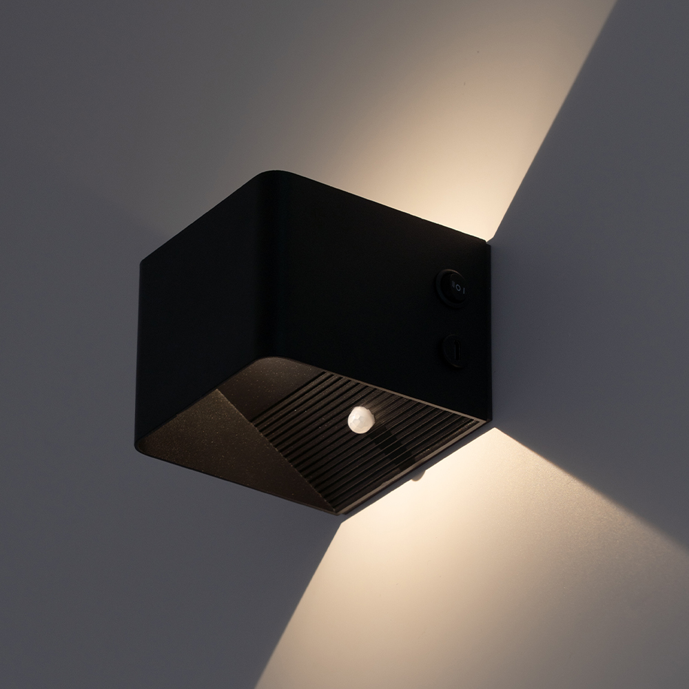 LED 사각 센서벽등 벽조명 피올로 3W 계단 복도 베란다등 - 상품 이미지