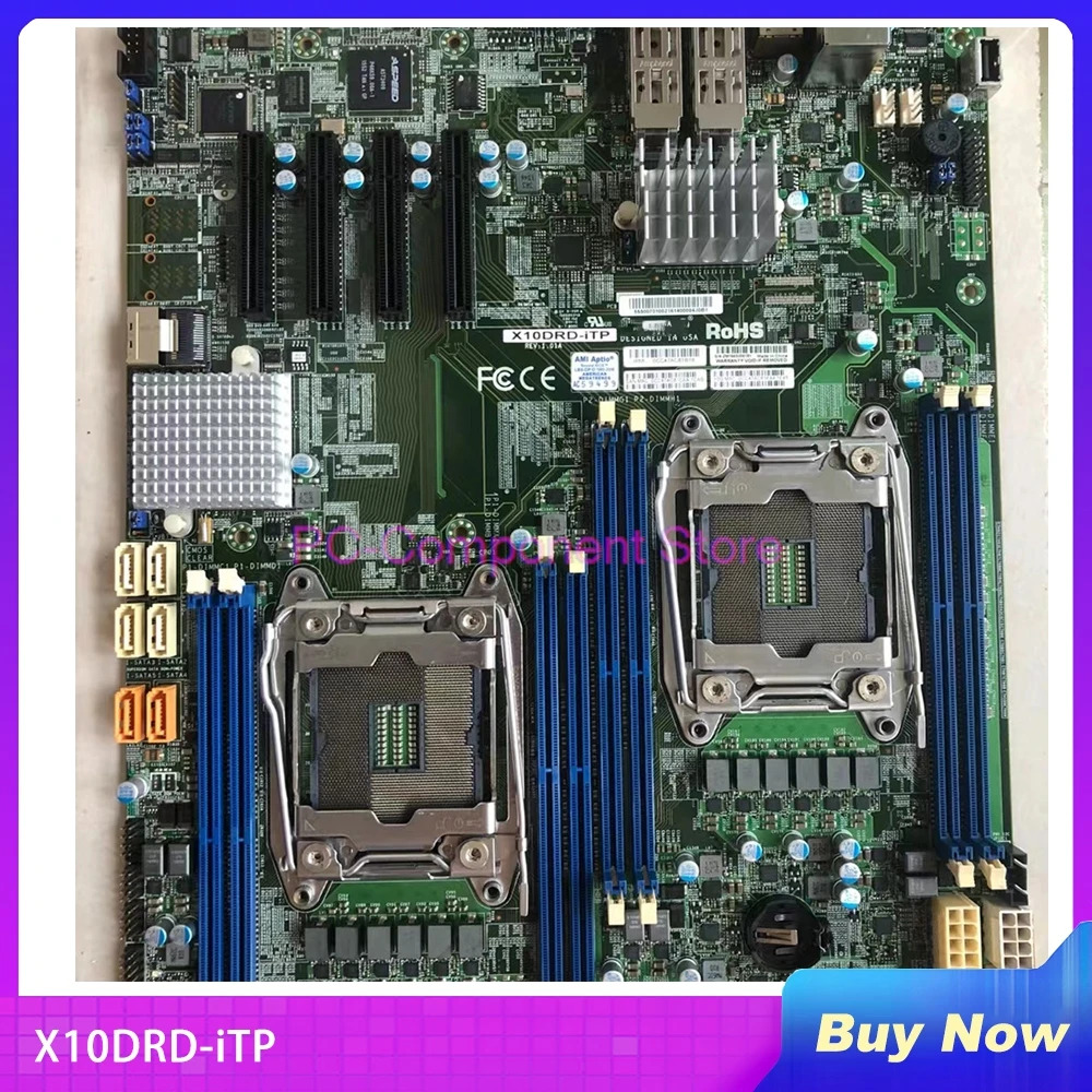 Supermicro PC 마더보드 E5-2600 v4/v3 군 프로세서 듀얼 포트 10G SFP LGA2011 DDR4X10DRD-iTP