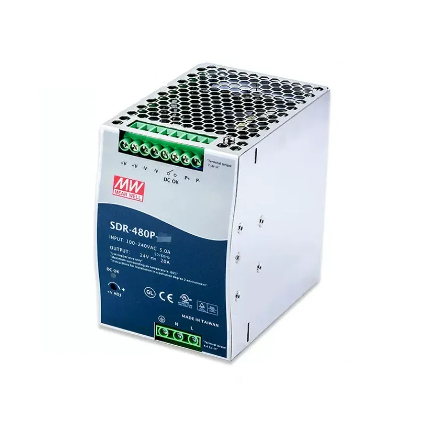 MEAN WELL SDR-480P 시리즈 SDR-480P-24 SDR-480P-48 480W 단일 출력 산업DIN 레일PFC 병렬 기능 포함
