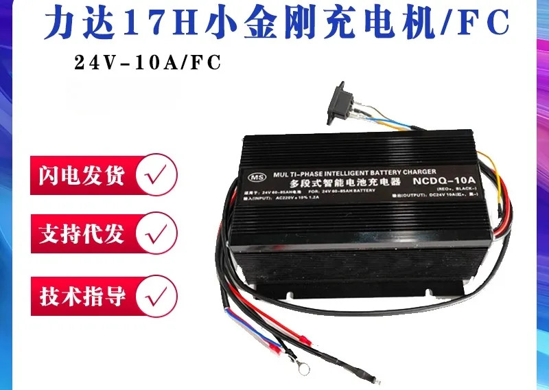 NCDQ-10A Lida 17H 리틀 다이아몬드 충전기24V/10A 배터리 충전기 액세서리 내장