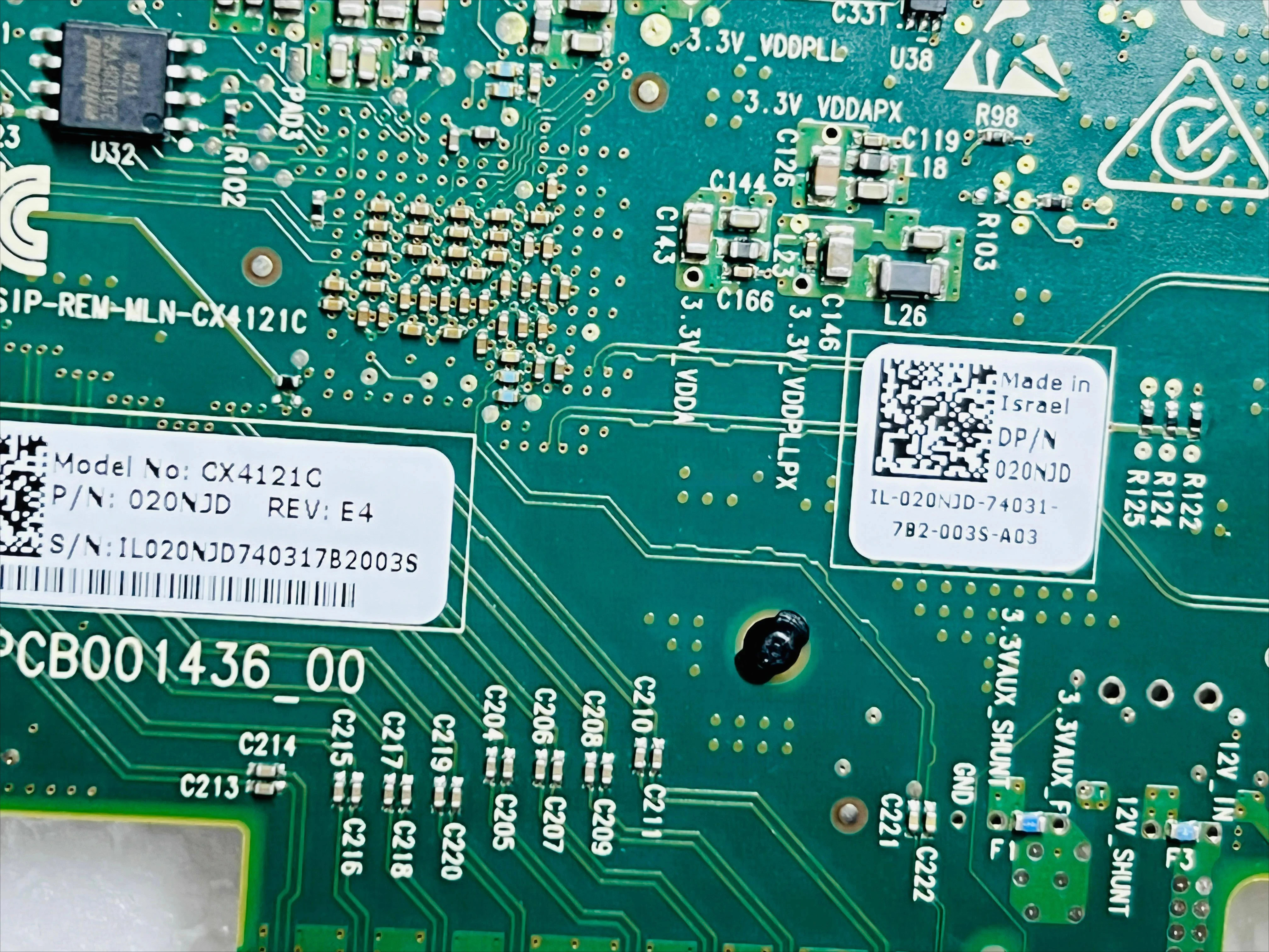 Dell CX4121C ConnectX-4LX 0MRT0D 020NJD 25G 네트워크 인터페이스 카드 MCX4121A용