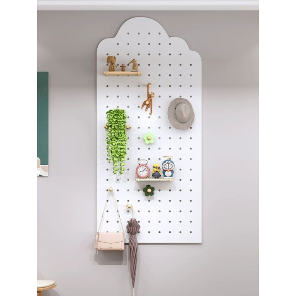 모던 벽부착 책상 타공판 파티션 선반 타공보드 흰색 40x60cm 패키지 사각형 흰색 40x60cm 패키지 사각형 - 상세 이미지 3