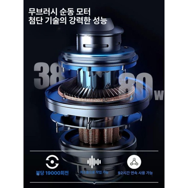프리미엄 충전식 휴대용 제초기 예초기 잔디깎기 벌초 전정기 왕자형 1개 표시 지속력 왕자형 1개 표시 - 상세 이미지 4