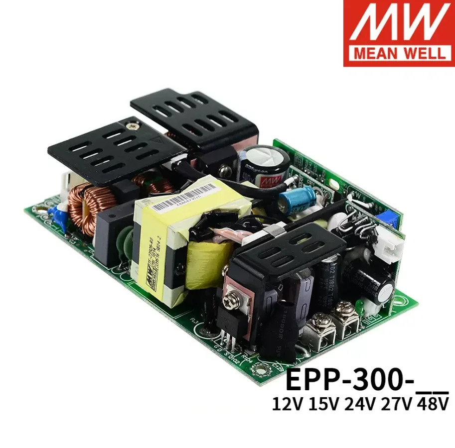 Mean Well EPP-300 300W 베어 보드 스위칭 전원공급장치12V 15V 24V 27V 48V 고효율 에너지 절약 저손실 SMPS