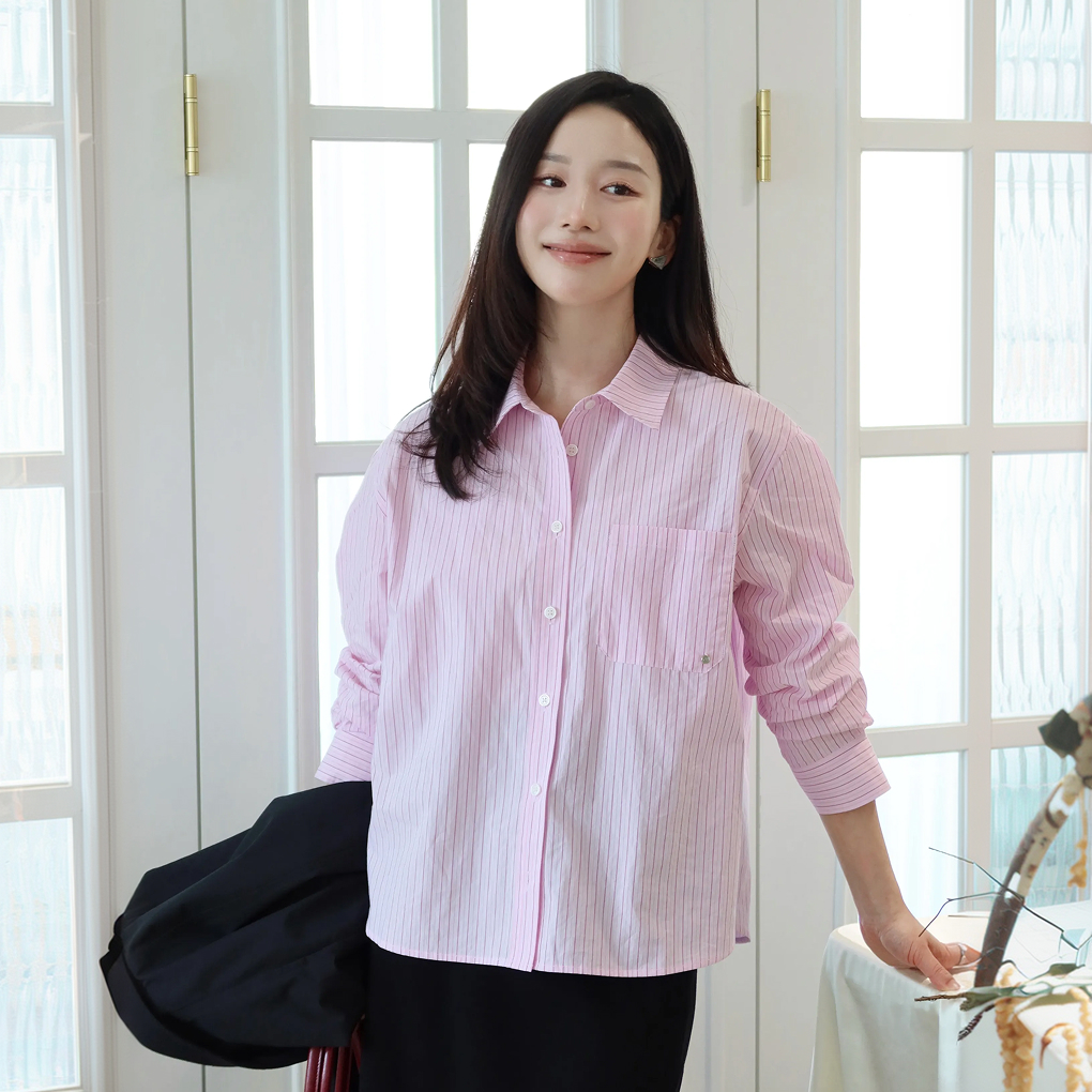 [클라비스] [찰랑셔츠] 오버핏_CVYWG2303N 이미지 2