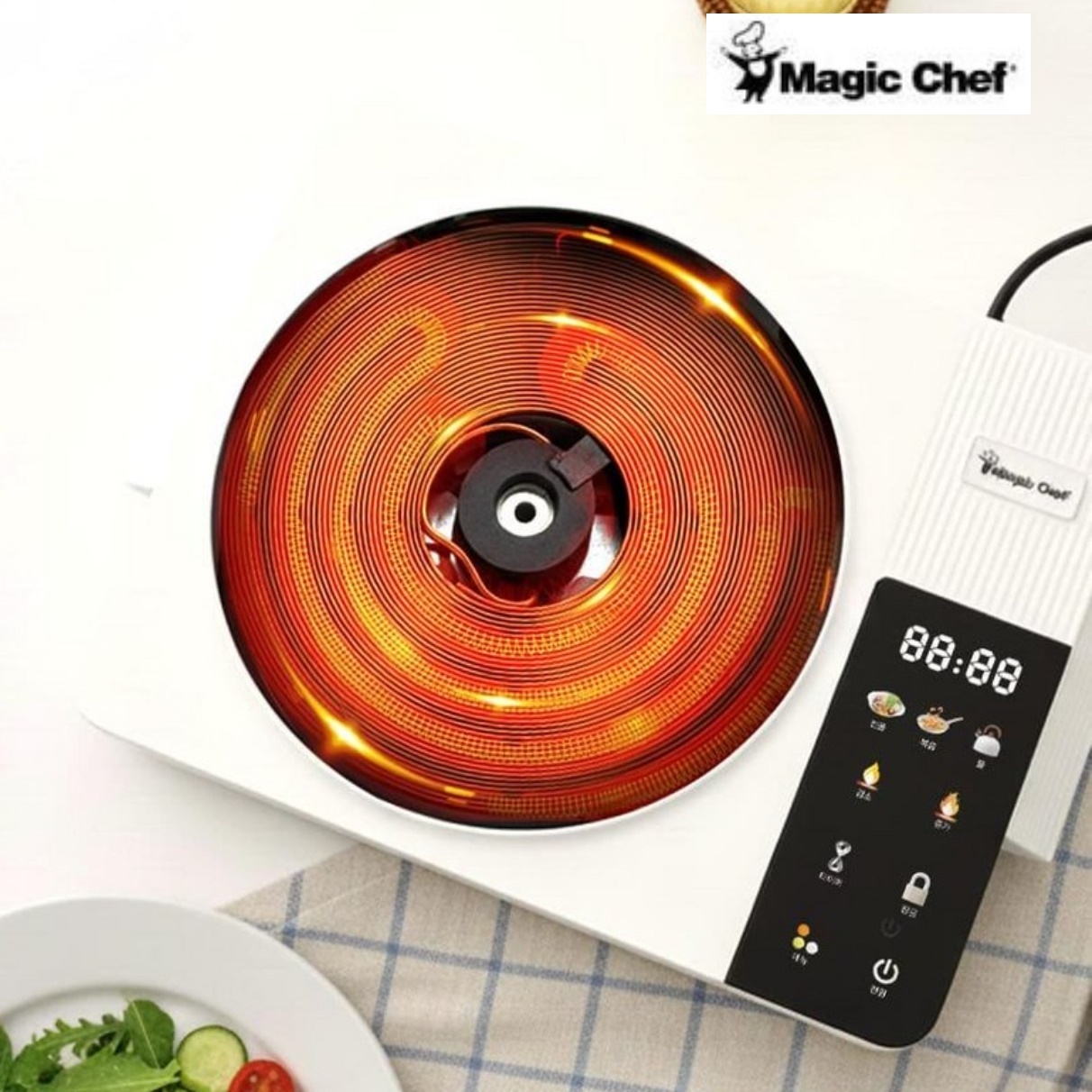 매직쉐프 미니 인덕션 1구 전기렌지 캠핑 휴대용 인덕션