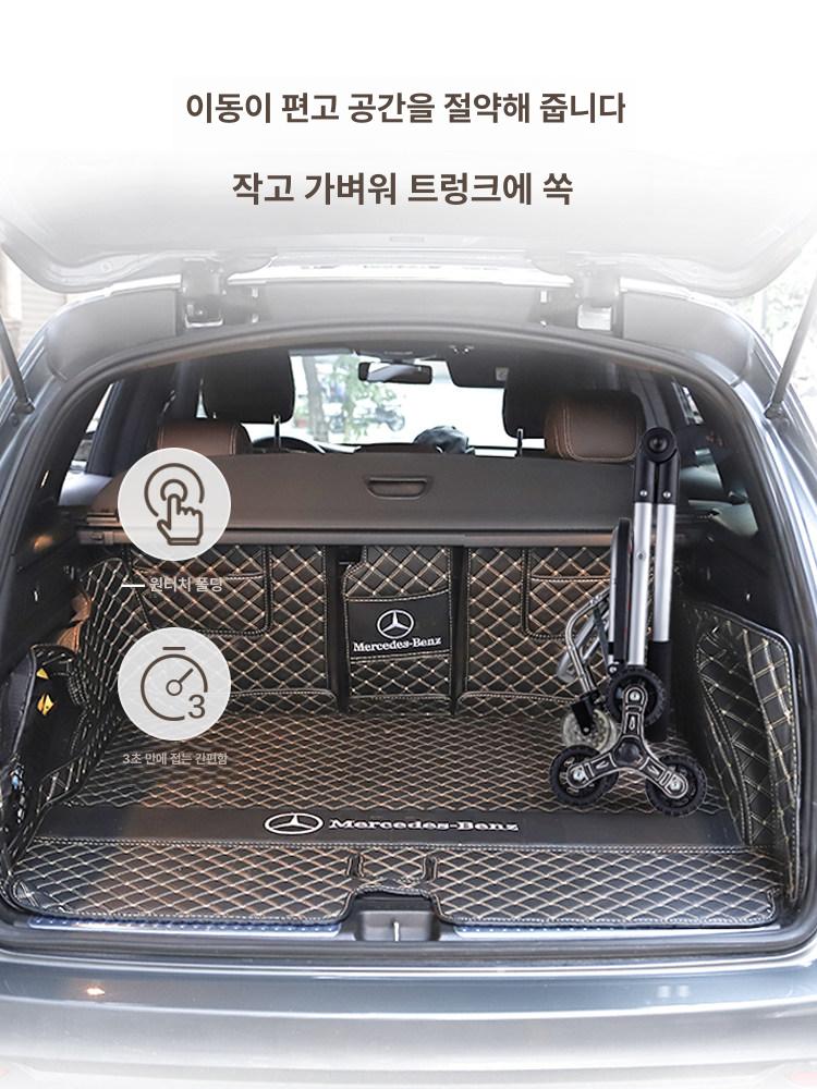 장바구니캐리어 시장카트 슈퍼 접이식 장보기 식료품 슈퍼마켓 미니 트롤리 장바구니 편리한 - 상세 이미지 5