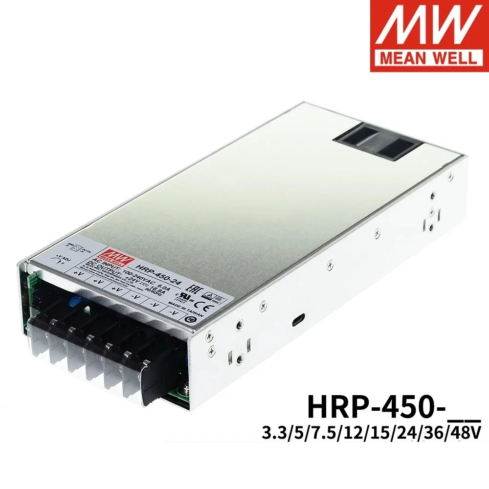 MEAN WELL HRP-450 HRP-450-24 24V 18.8A 450W 단일 출력PFC 기능 스위칭 전원공급장치 포함
