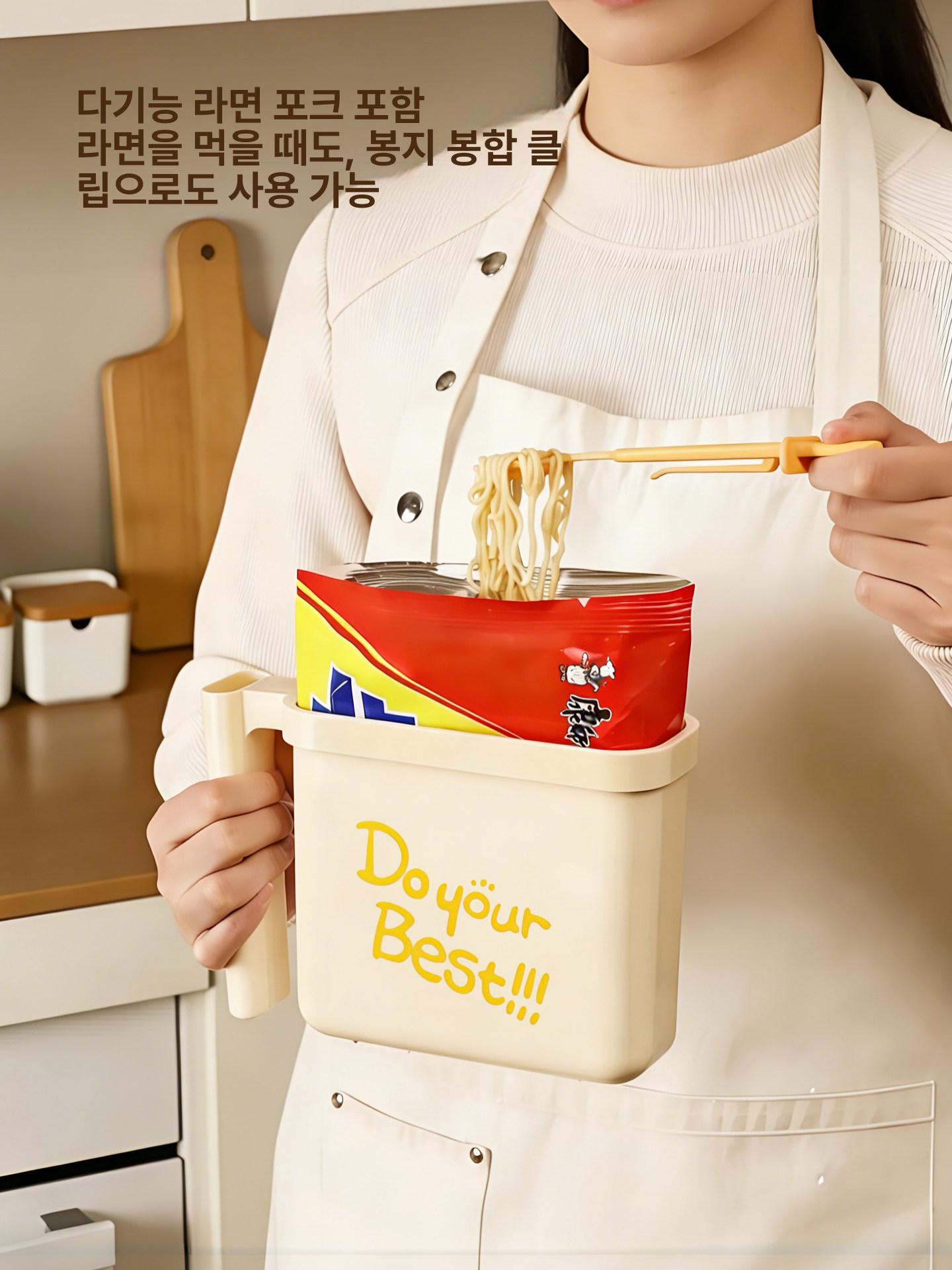 뽀글이라면거치대 즉석 용기 기숙사 받침대 자취 뽀글이기계 휴대용 봉지 멀티 라면 - 상세 이미지 4