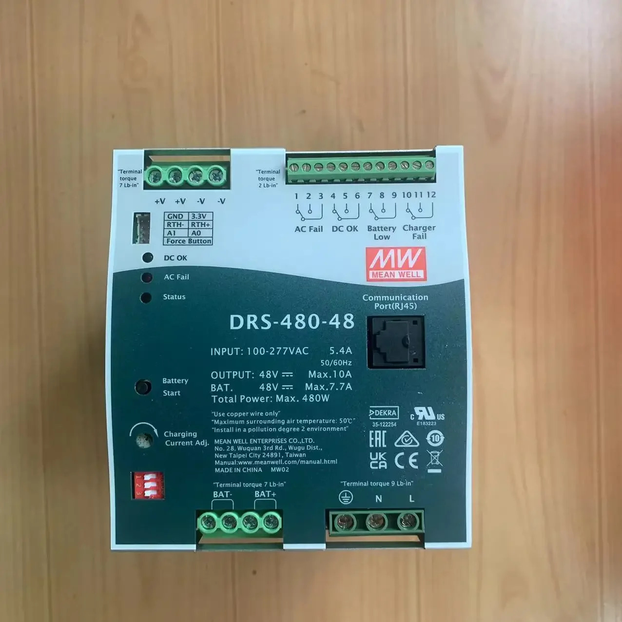 MEAN WELL DRS-480 DRS-480-24 DRS-480-36 DRS-480-48 480W 올인원 지능형 보안 전원 시리즈