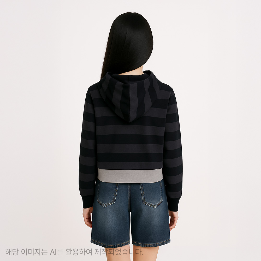더데이걸 냉감 스트라이프 후드 나시 세트 TGMH25502 - 상세 이미지 2