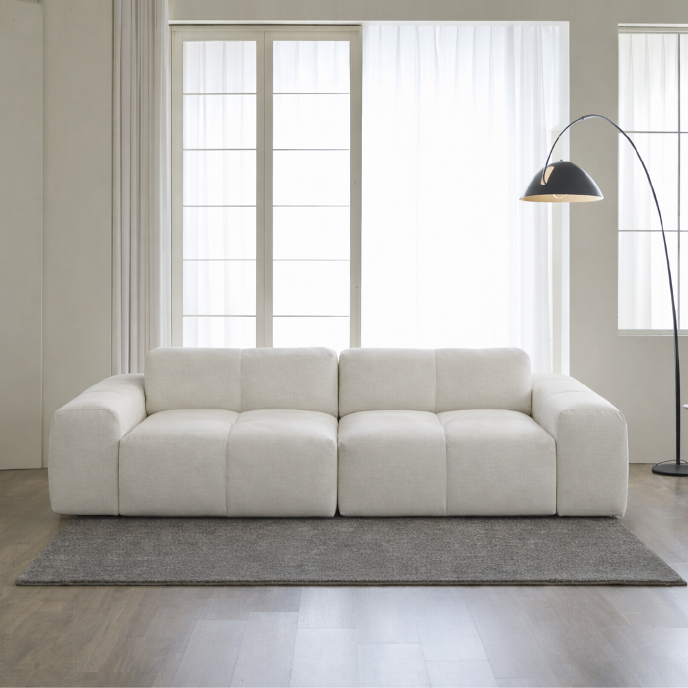 에덴느 몽블랑 카우치 쇼파 4인용 패브릭 구스 이지클린 4인 소파