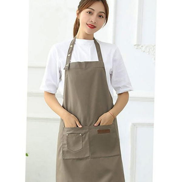 모던 캔버스 앞치마 유니섹스 주방 앞치마 데일리 카페 방수