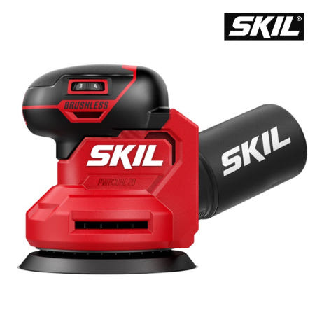 스킬 스킬 저진동 충전 샌더 20V 오비탈 원형 샌딩기 베어툴 SR7603SE00