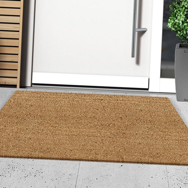 미끄럼 야자수 발 매트 실외 야외 발 매트 현관용 코코넛