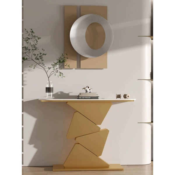 모던 복도장 콘솔장 현관테이블 거실 벽걸이 테이블 80x30x85 매트 블랙 80x30x85 매트 블랙 조립 - 상세 이미지 4