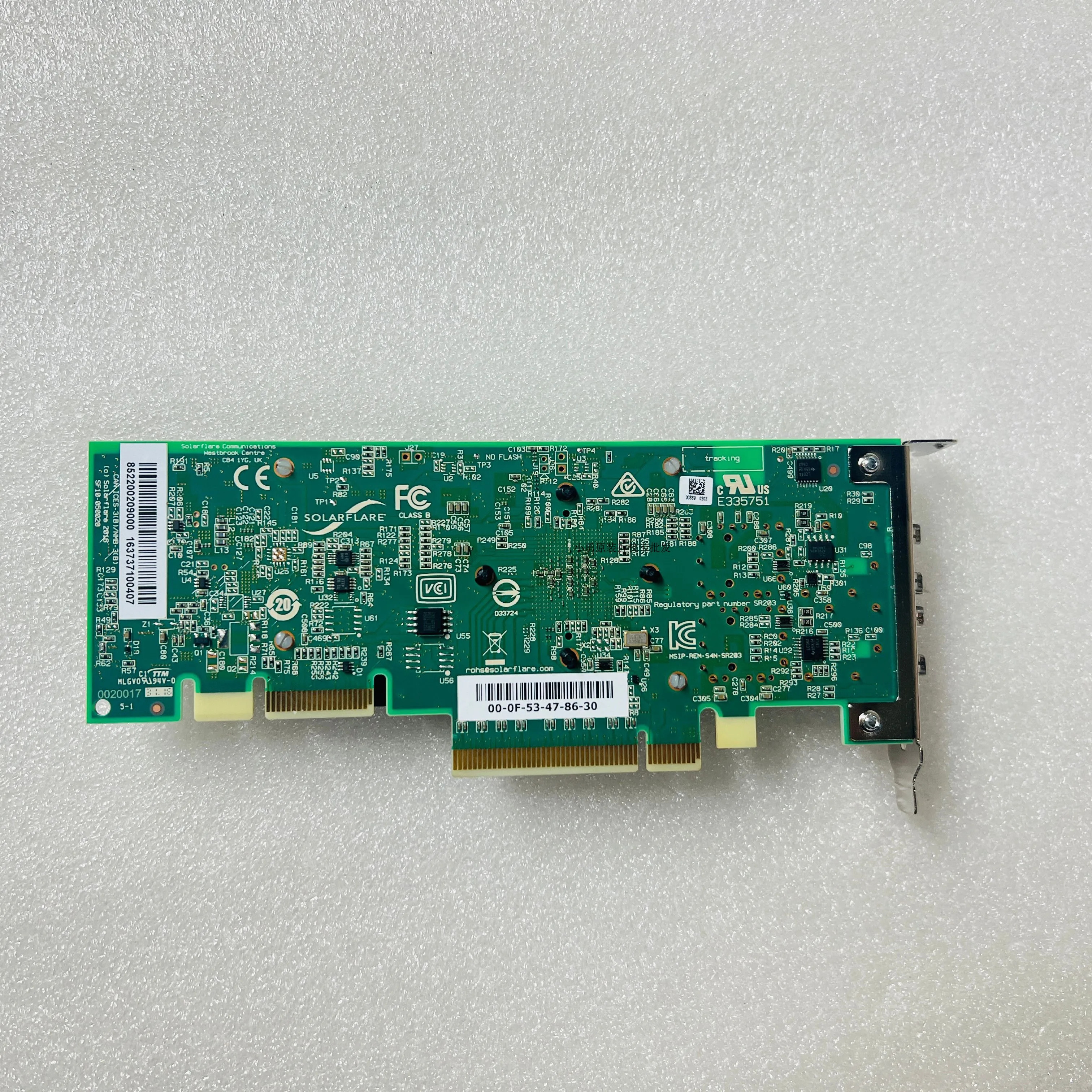 Solarflare SFN8522 X2522 PLUS 10Gb 낮은 대기 시10Gb 듀얼 네트워크 인터페이스 카드용