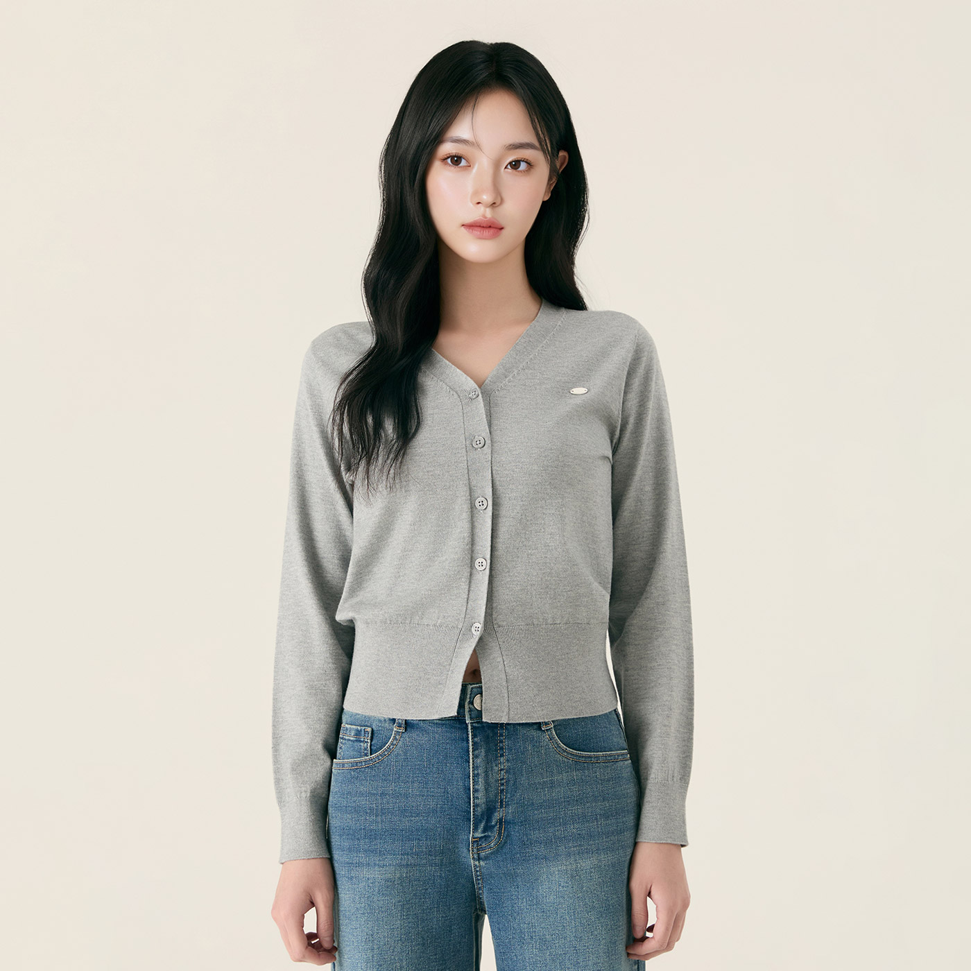 [N배송] 로엠 올데이가디건 브이넥 긴팔 가디건 RMCKG23R98 이미지 2