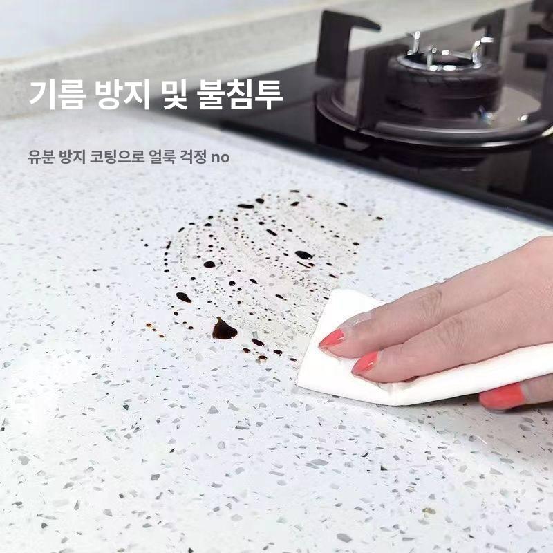 식탁보호필름지 방오 무독성 이중 방수 내열 맞춤제작 2중 글로시 베스트셀러 60x100cm - 상세 이미지 5