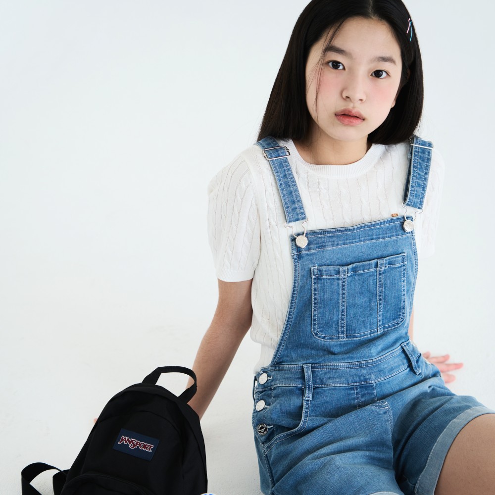 더데이걸 케이블 반팔 스웨터 TGKA24401 - 상세 이미지 2
