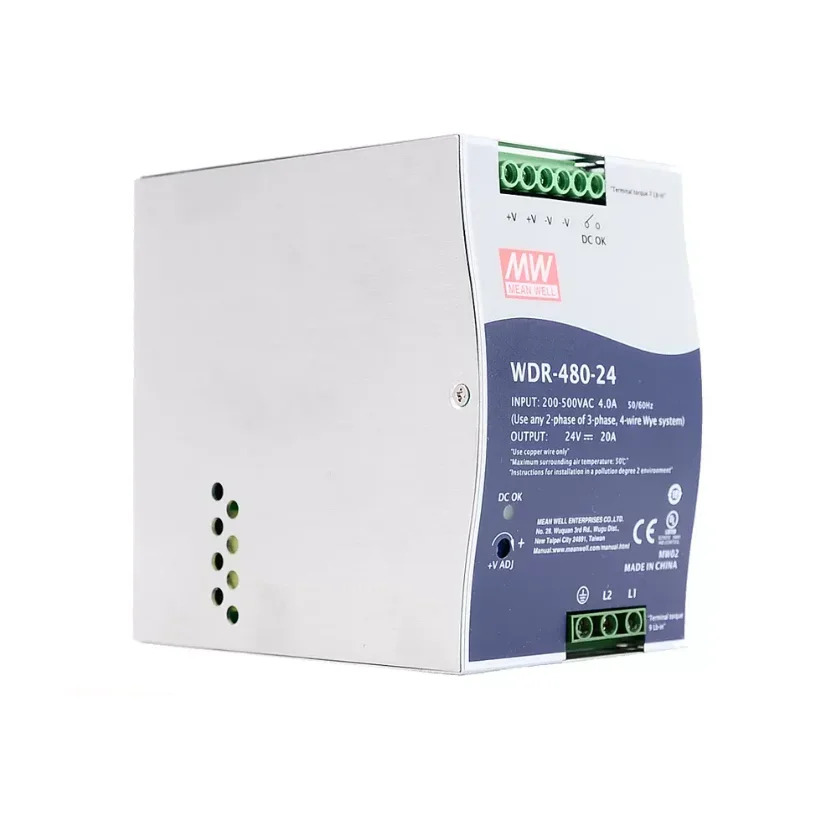 MEAN WELL WDR-480-24 WDR-480-48 480W 단일 출력 산업DIN 레일 전원공급장치 WDR-480
