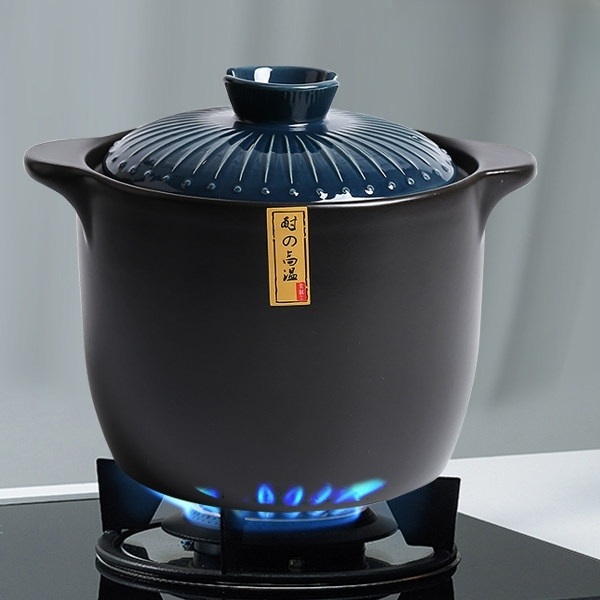 인덕션용 뚝배기 냄비 내열 세라믹 가정용 업소용 밥 국 찌개 전골 깊은 통세라믹 두꺼운바닥 - 상세 이미지 3