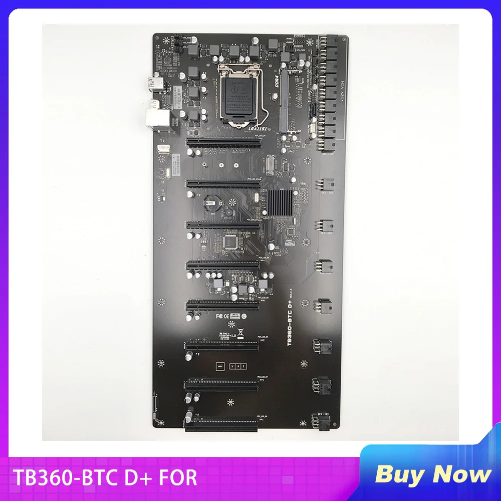Biostar 마이닝 마더보드TB360-BTC D 다그래픽 카드 프로 보드