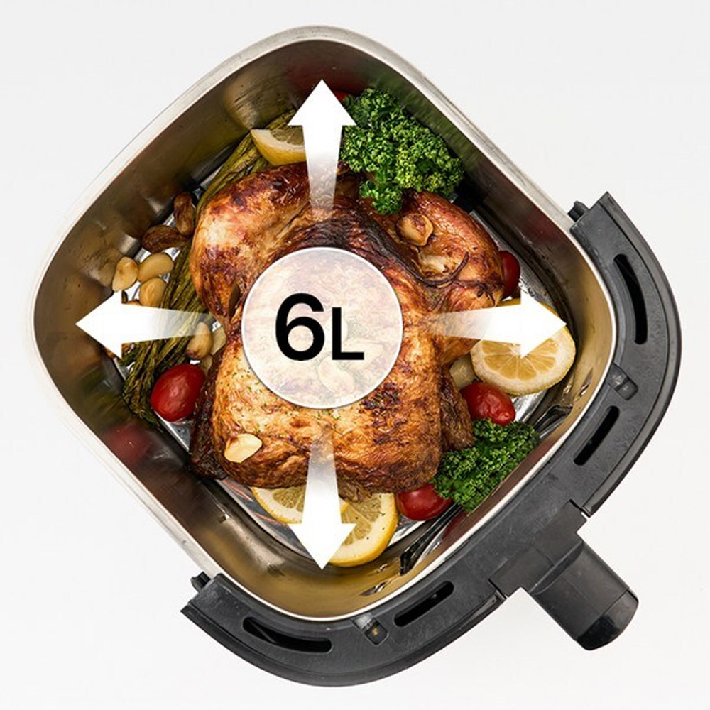 베스텐쿡 스마트 에어프라이어 6L 올스텐 바스켓 투명창 홈베이킹 구이 튀김 간편세척 - 상세 이미지 2