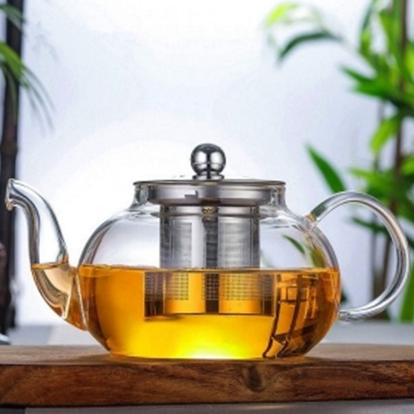 거름망 내열 유리 티 포트 차우림 유리 차 주전자 개인