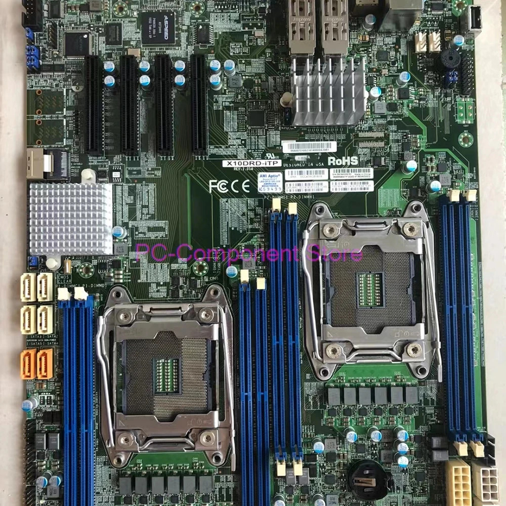 Supermicro PC 마더보드 E5-2600 v4/v3 군 프로세서 듀얼 포트 10G SFP LGA2011 DDR4X10DRD-iTP