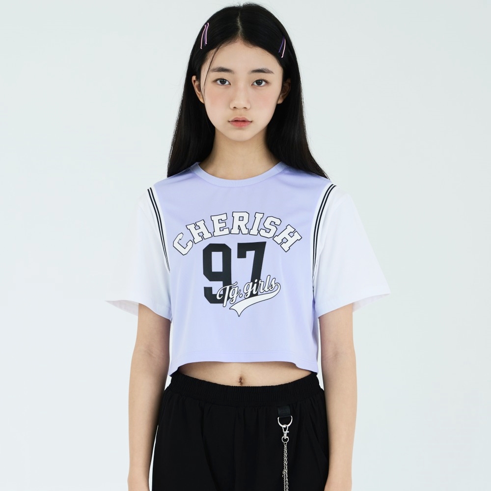 더데이걸 반팔달린 크롭 농구티 TGRA24405 이미지 7