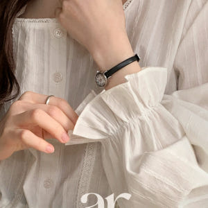 스퀘어넥 레이스 리본 스트링 페플럼 블라우스 bs8647 착용 후기 | 사이즈/핏 총정리 - 상품 이미지 3